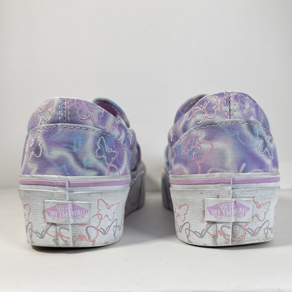 Vans Classic Slip-On Stack Form Butterfly Dreams Dreamy Psychedelic Women’s 9.5 - Picture 5 of 9